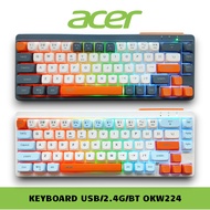 ACER OKW224 LED 3-Mode Mechanical Computer Keyboard Wired, Wireless (2.4Ghz) and Bluetooth (BT)