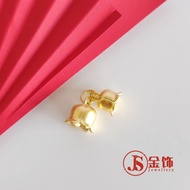 JS Jewellery 999 Gold Bell Orchid Flower Pendant 999足金铃兰花滴溜吊坠 Emas Loket