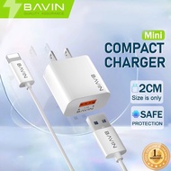 BAVIN PC515 Universal Adapter Charger with 1-meter USB Data Cable for Micro Android /iPhone/Type-C T