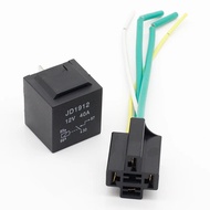 1 pasang Soket Relay Automotif 12V 12Volt 40A 40 Amp Relay & Wayar
