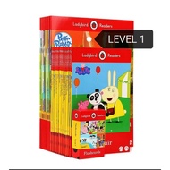 UK LADYBIRD READERS LEVEL 1 with 30 books + 66 flash cards