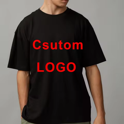 New DIY 320gsm Custom LOGO 100% Cotton Good Thick Oversize Heavy Weight T-shirt for Men Short Sleeve
