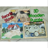 3D Puzzle Woodcraft Puzzle Kids 3D Puzzle Large Size Education Toys