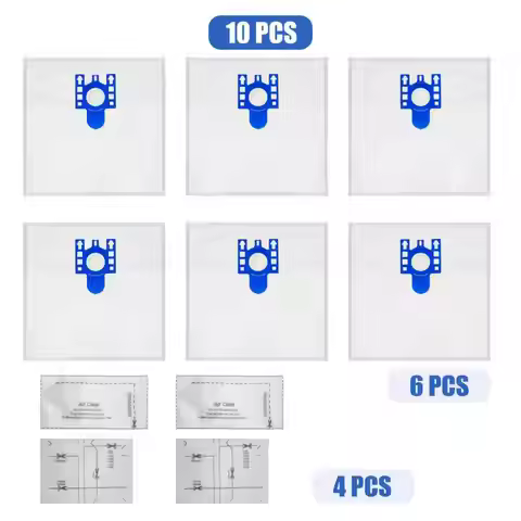 6+4 High quality For Miele FJM dust bag For MIELE FJM GN Type Vacuum Cleaner Hoover DUST BAGS & FILT