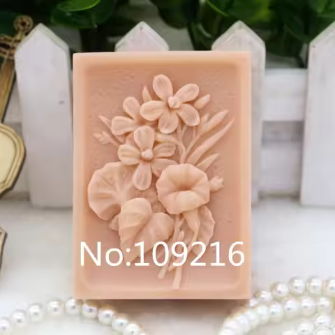 1pcs Morning Glory (zx145) Silicone Handmade Soap Mold Crafts DIY Mould