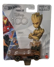 Disney 100 Groot Character Car, 1:64 Scale Marvel Collectible Toy Car