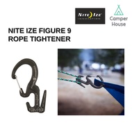 Nite Ize Figure 9 Carabiner Rope Tightener Black Carabiner Size S, L