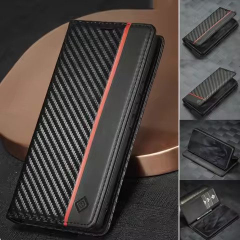 Carbon Fiber Leather Case for Google Pixel 10 9 Pro XL 10A 9A 8 7 6 Pro 7A 10Pro 9Pro Business Flip