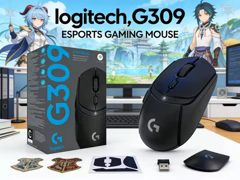Logitech G309 Lightspeed Wireless Gaming Mouse HERO 25K Sensor LIGHTFORCE Hybrid Switches 300+ Hour 