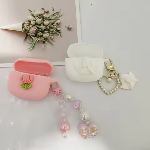 cartoon/flower Earphone Cover For OPPO Enco Air 3 /Air3 Pro /Free3 /R3 Pro Case Silicone hearphone b