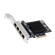 IO CREST Quad 2.5 Gigabit Ethernet PCI Express PCI-E Network Interface Card 10/100/1000/25000 Mbps R