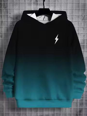 Men's Hoodie 3D Gradient Print Sweatshirts For Men Casual Hooded Shirt Hoodies Pullover Clothes Y2k 