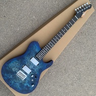 Volgoa VTL-2 Electric Guitar Matte Burl Figure Veneer Coil Splitting Pickup Professional Guitar