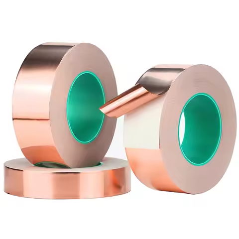 3~50mm *25M Double Sided Conduct Copper Foil Tape Mask Electromagnetic Shielding double side conduct