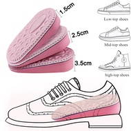 Memory Foam Invisible Height Increased Insoles for Women's Shoes Inner Soles Heel Heightening Insole