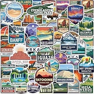100PCS National Park Stickers Outdoor Stickers Nature Adventure Stickers Hiking Camping Wilderness S