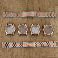 Watch Accessories Watch Case Men 36mm Rose Gold 39mm Stainless Steel Case with NH35 Movement Strap