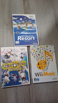 Wii遊戲3隻(賤兔/Wii Music/Wii Sports Resort)