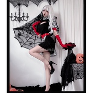 Halloween Adult Cosplay Costume - 101 Dalmatians Inspired Cruella de Vil Black and White Dress