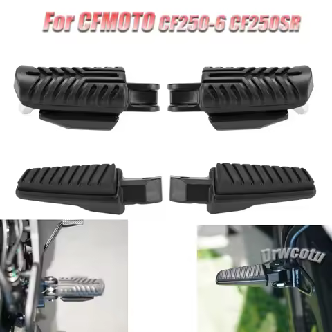 Motorcycle Front Rear Set Footrest Non-slip Pedals Rest Foot Pegs Mount Kit For CFMOTO 250SR 300SR M