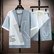 Men's One Set Outfit Suit for Boys 2 in 1 Cool Latest Cool Shirt and Shorts for Teenage Boys 12 13 1