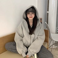 [Large Size To 5XL] UMEOW STUDIO I Miss You Like The Early oversize Loose Hooded Jacket (Thin/Bristl