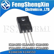 10pcs T K13A25D K13A45D K13A50D K13A65D K13A65U K13A60D K14A65W K14A55D TO220F MOSFET KDXF