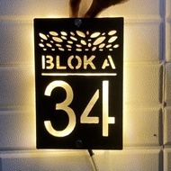 House number Acp house number plate size 20x30cm house nameplate