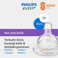 PHILIPS AVENT Teat Airflex 0M+ | 1M+ | 3m+ | 6M+ (2pc) - Baby Bottle Dot (SCY761/02 SCY762/02 SCY763