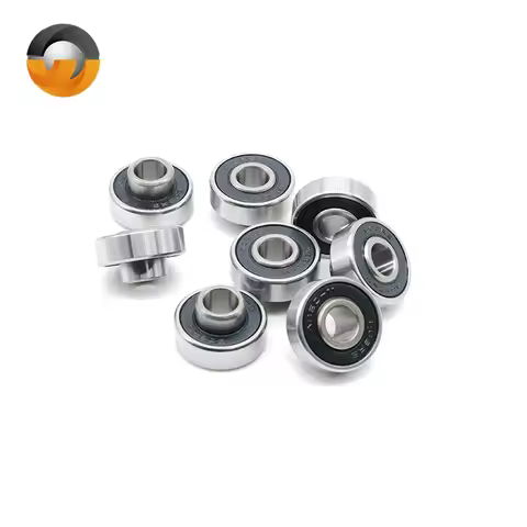 8PCS Skateboard Bearing 608RS 8x22x7mm Integrated Spacer Longboard Bearing 608 Dance Board Double Ro