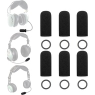 Kit Penutup Mikrofon DC 6-Pek - Serasi dengan Mikrofon David Clark DC One-X/PRO-X2/DC-Pro X/H10-13.4