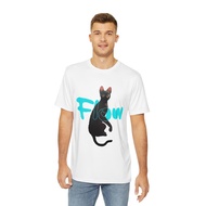 2025 Flow Movie White Round Neck t-shirt Men's Polyester Cat Tee-Design