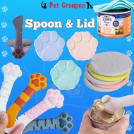 PG Pet Spoon Can Lids Silicone Sealing Fresh Wet Food Cat Dog Paw Supplies Spoons Canning Canned Foo