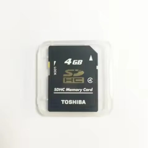 Toshiba 4GB SD Card SDHC Class 4 Flash Memory Card C4 P-SDHC4G4 Genuine High Speed Memory SD For Dig