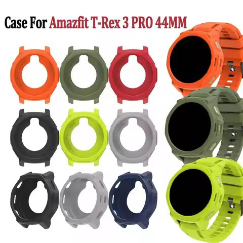 Full Protective Case Cover Shell For Amazfit T-Rex 3 Pro 44MM Case Soft Silicone Screen Protective F