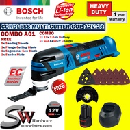 COMBO Bosch Cordless Multi-Cutter GOP12V-28 Professional Blade Set**SOLO OR Battery & Charger SET GO