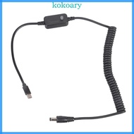KOK Digital Display USB Type C to DC5521 Spring Power Cable Adjustable Voltages