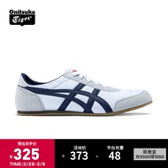 Onitsuka Tiger鬼塚虎男鞋复古舒适轻便运动休闲鞋小白鞋女TRACK TRAINER 白色/藏青色 42