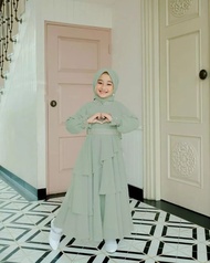 Gamis Anak Perempuan MIKAYLA KIDS Umur 7 - 12 tahun Dress Kondangan Anak Perempuan Mewah Gamis Anak 