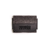 Henson Shaving Razor Case Travel Case - Vegan Leather and Merino Wool (NO RAZOR INCLUDED)