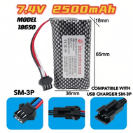 7.4V RC Rechargeable Battery 11.1V Kereta Kontrol Lithium Li-ion SM-2P SM-3P JST-2P T-Plug KET-3P Ba