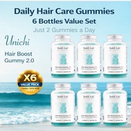 Unichi Teddy Lab Hair Boost Bear Gummies 2nd Gen | 6000mcg Biotin | Sugar-Free Snack Vitamins for Ha