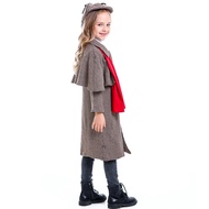 Halloween Parent-Child Movie Character Detective Sherlock Holmes Cosplay Unisex Children's Performan