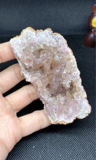 天然水晶 阿根廷粉晶洞