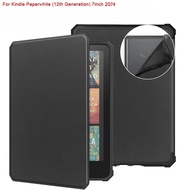 For Kindle Paperwhite 12th Gen Generation 2024 Case PU Leather Soft TPU Back for Kindle Paperwhite 2