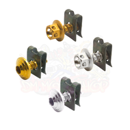 Premium HENG CNC Gold Body Bolts with Metal Clip Nuts for Sniper 150/155, NMAX, Mio, Aerox, Smash 11