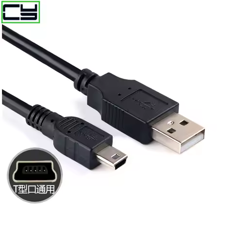 1PC Data Charging Cable Cord Adapter USB 2.0 A Male to Mini 5 Pin B Best Black length 0.3-5M Data Ca