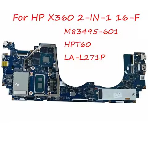 M83495-601 Notebook Motherboard For HP Spectre X360 2-IN-1 16-F 11th HPT60 i7-11390H 16GB RTX3050 LA
