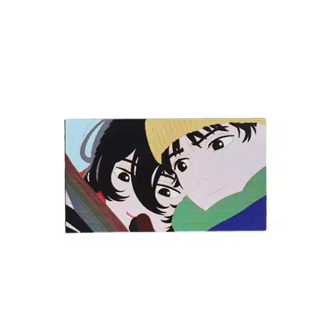 Tatsuki Fujimoto's Animated Movie Look Back Enamel Pin Fujino and Kyomoto Brooch