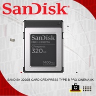 SANDISK 320GB / 640GB CARD CFEXPRESS TYPE-B PRO-CINEMA 8K